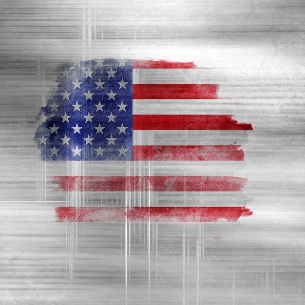 Grunge USA Flag