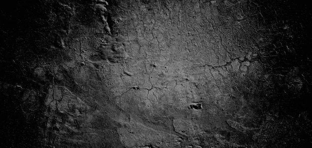 Grungy cement texture for background Wall full of scratches Scary dark wall