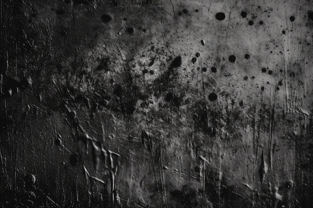 Grungy and textured wall in black and white Generative AI