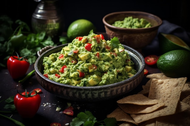 Guacamole dinner Recipe Food Photography