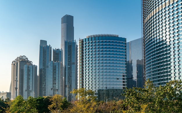 Guangzhou Financial District Plaza Architectural Landscape Office Building