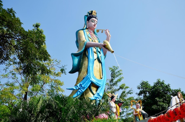 Guanyin bodhisattva statue at Wat Chong Lom in Samutsakorn Thailand