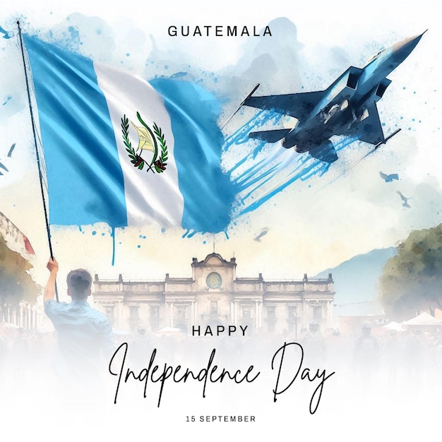 Guatemala Independence Day event social media post flyer poster banner design