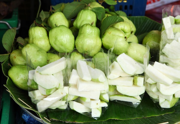 Guava fruit in food market