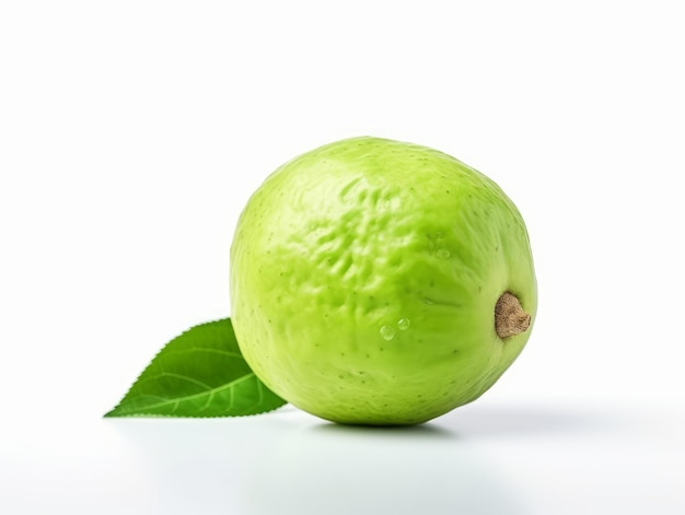 a guava isolated on a white background