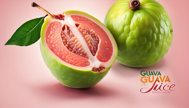 Photo guava juice and refreshing citrus