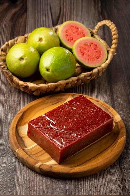 Guava paste typical sweet made from guava also known as Goiabada