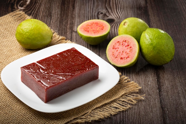 Guava paste typical sweet made from guava also known as Goiabada