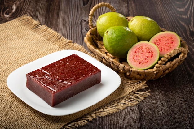 Guava paste typical sweet made from guava also known as Goiabada