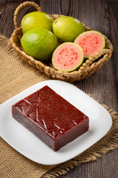 Guava paste, typical sweet made from guava also known as Goiabada.