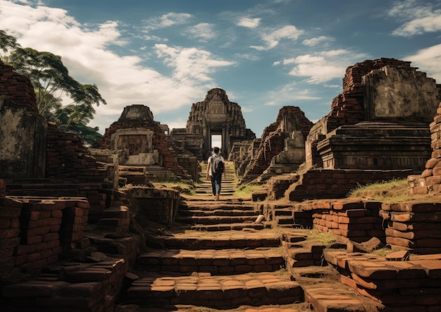 A guided tour exploring the ancient ruins in Chiang Mai