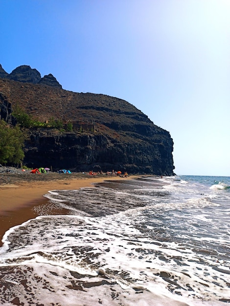 Photo guigui natural beach in gran canaria