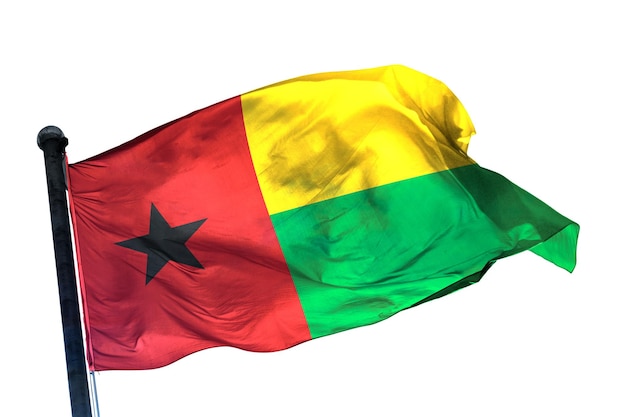 Photo guinea_bissau flag on a white background image