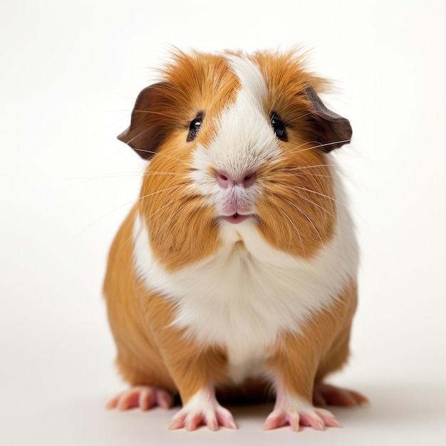 Guinea pig isolated Illustration AI GenerativexA