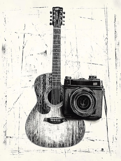 Photo guitar art