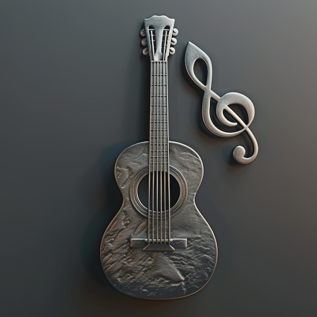 Guitar and music symbol v 6 Job ID 8b907349526641679a63ff34e8c078f6