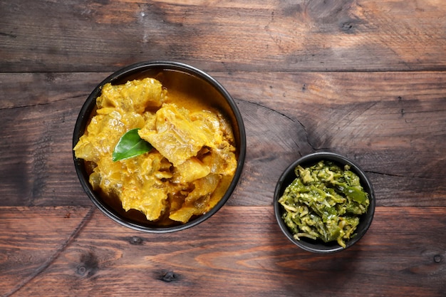 Gulai Tunjang or Kikil or Gulai Kaki Sapi is a popular spicy cow's trotter curry in Padang Indonesia