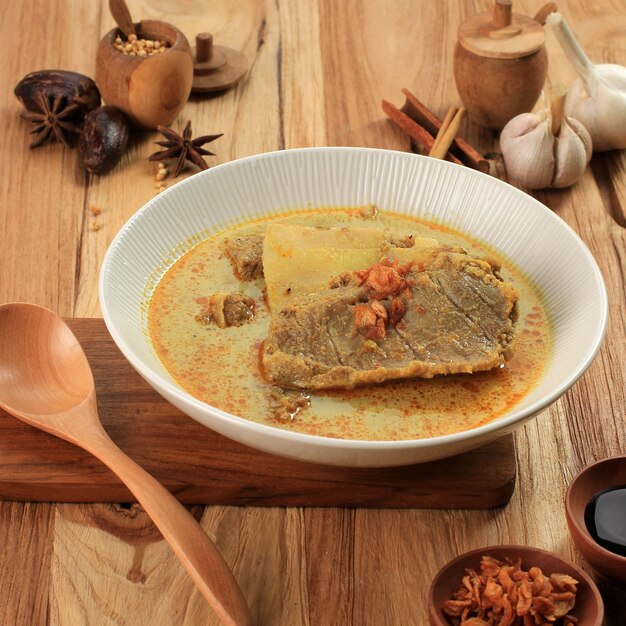 Gule Kambing or Kari Kambing Jawa Timur or East Java Lamb Curry Delicious Menu for Eid al Adha