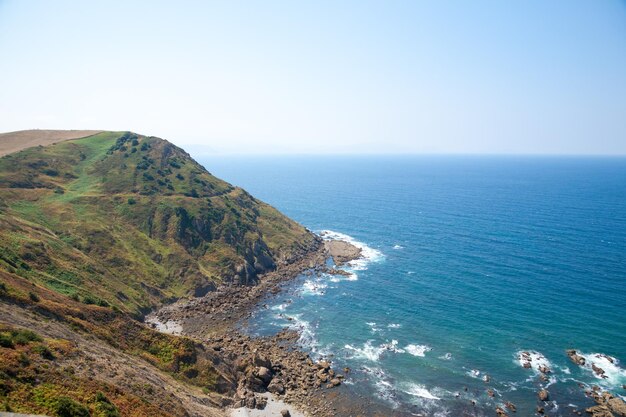 Gulf of Biscay view from cape Villano Spain