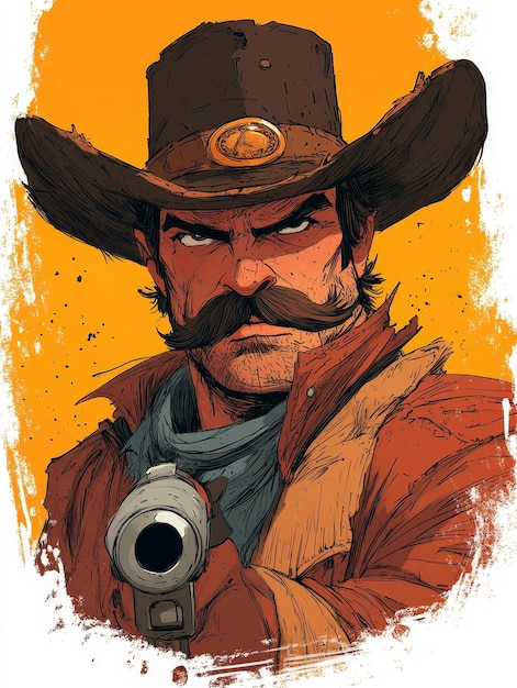 The Gunslingers Steadfast Gaze