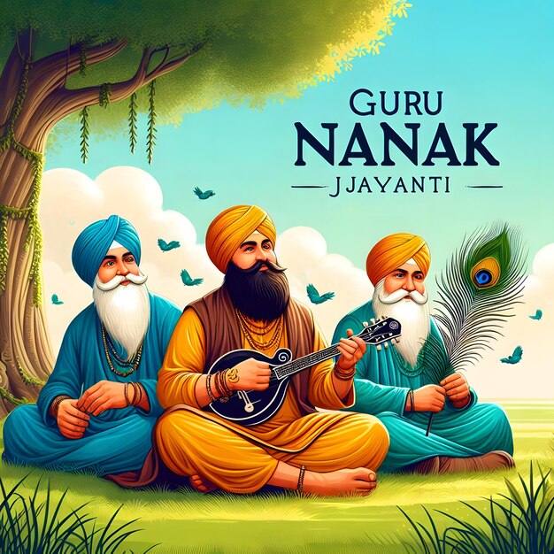 Photo guru nanak jayanti gurpurab wishes greetings messages whatsapp status quotes design