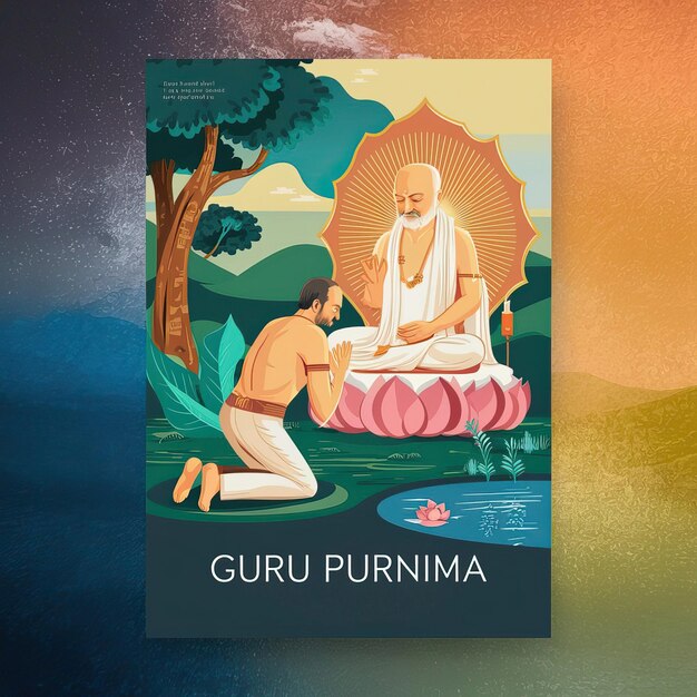 Photo guru purnima commemorate guru purnima poster happy guru purnima guru purnima post