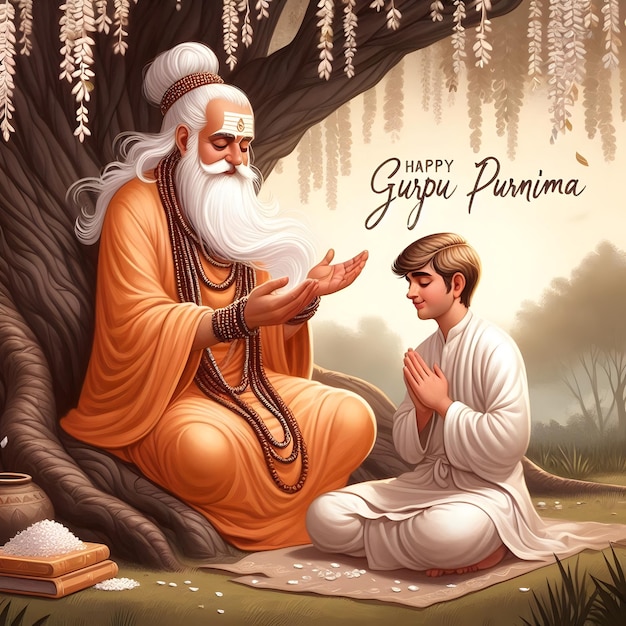 guru purnima social media post template greeting card design soocial media banner Free