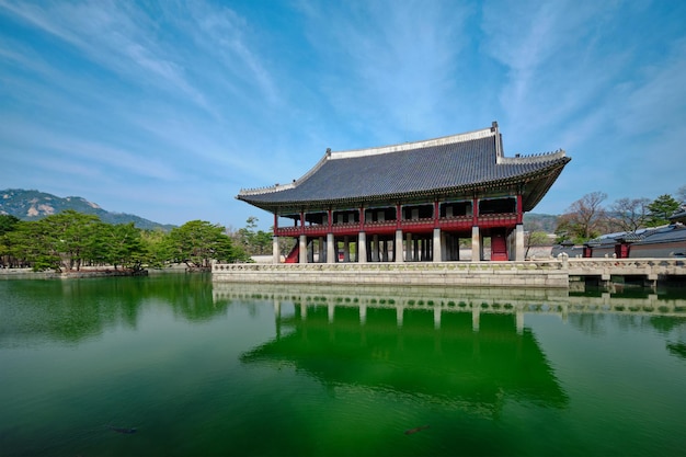 Gyeonghoeru Pavillion Royal Banquet Hall in Gyeongbokgung Palace Seoul