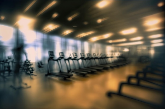 Gym blur abstract backdrop