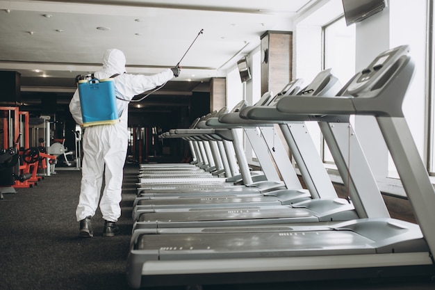 Gym cleaning and disinfection