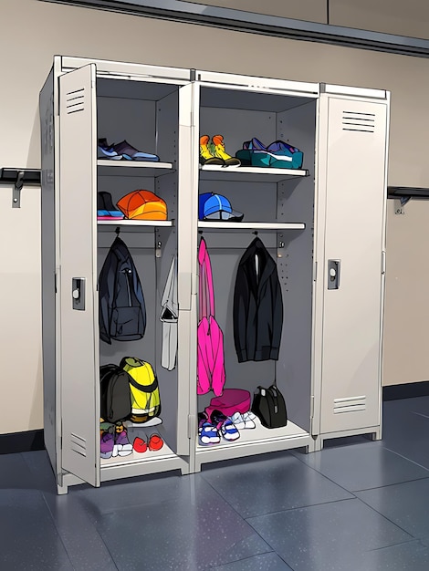 Photo gym lockers