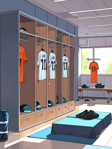 Photo gym lockers