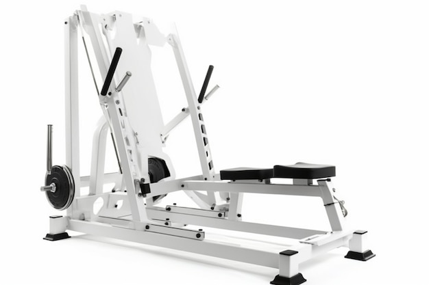 Gym machine isolated on white healthy lifestyle power sports trainer