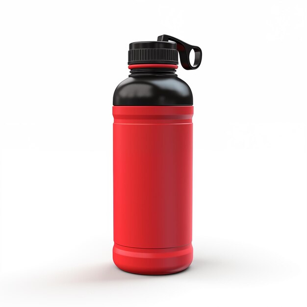 Gym water bottle isolated on white background