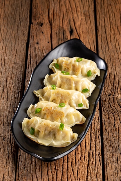 Gyoza or Jiaozi Traditional Chinese and Japanese food