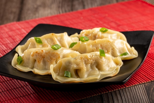 Gyoza or Jiaozi Traditional Chinese and Japanese food