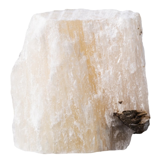 Gypsum alabaster mineral stone isolated