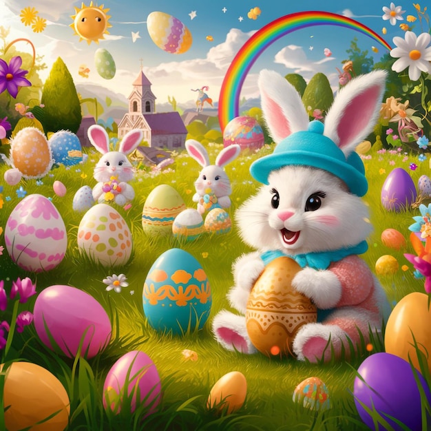 HAAPY EASTER BACKGROUND