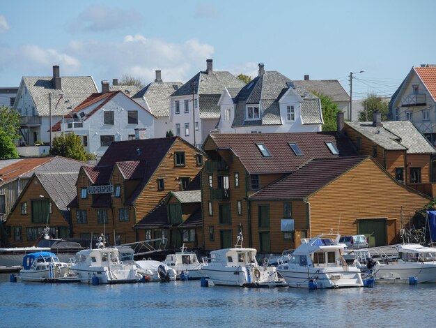 The habor of haugesund in norway