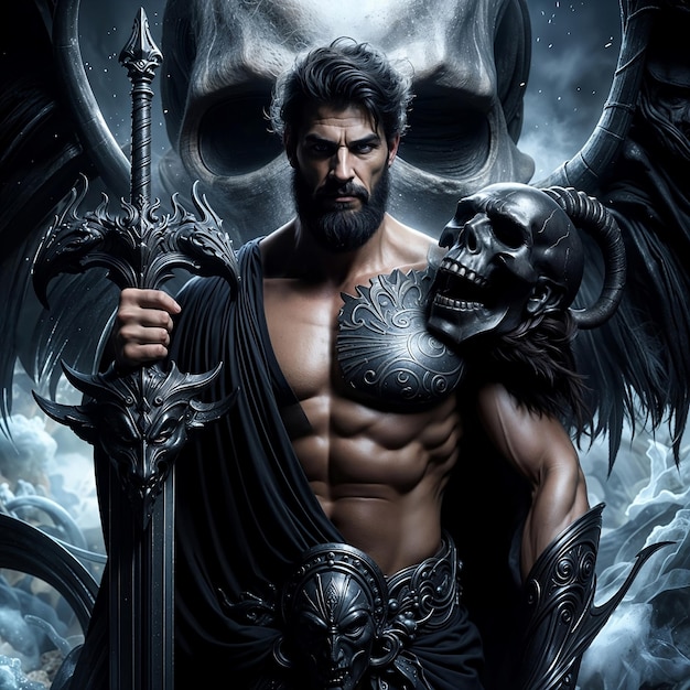 Photo hades greek god of the underworld and the dead