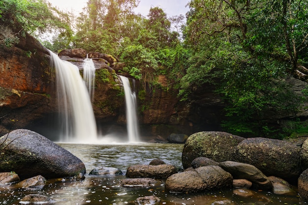 Haew Suwat Waterfall in Khao Yai Park, Thailand