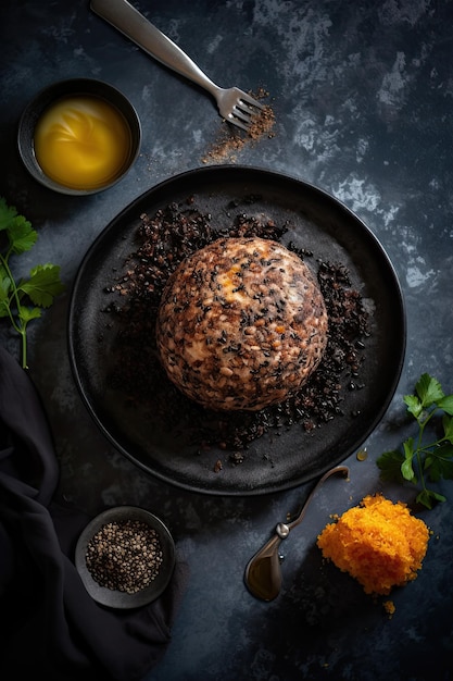 Haggis savoury pudding containing sheeps pluck