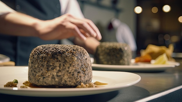 Haggis savoury pudding containing sheeps pluck