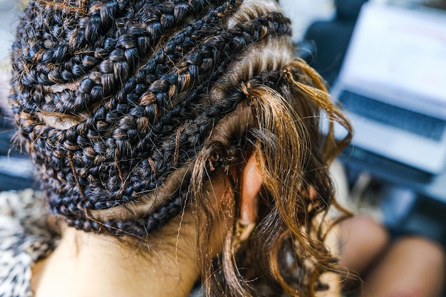 Hair extension in a hairdressers high quality