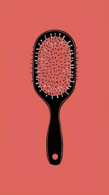 Photo hairbrush isolated on transparency background png