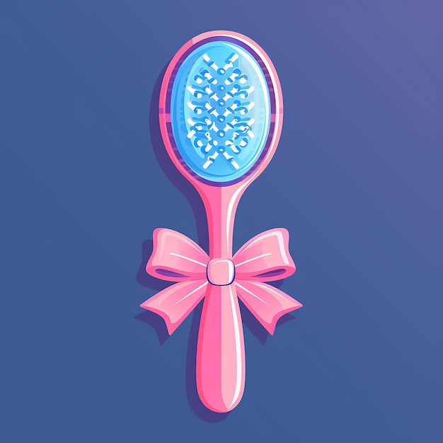 Hairbrush Vector Icon Illustration