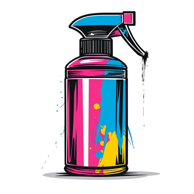 Photo hairspray transparent background vector element