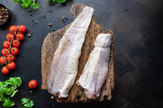 hake fish fresh seafood organic natural ingredient healthy food meal snack pescetarian diet