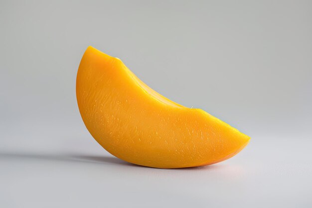 Photo half a mango with clipping path macro photo in studio with full depth of field