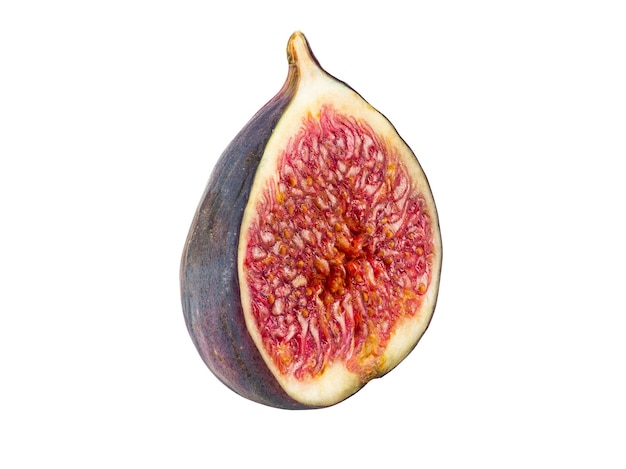 Half of a purple fig